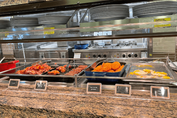 Buffet on a cruise