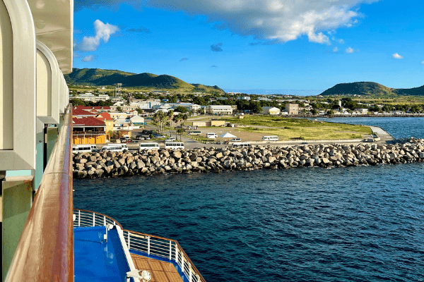 St. Kitts view on cruise ship