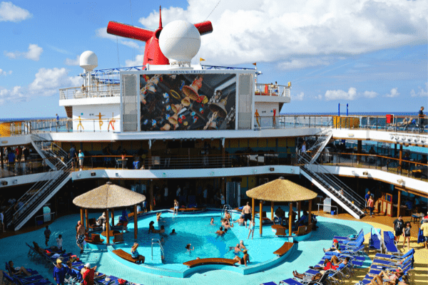 Carnival cruise ship lido deck