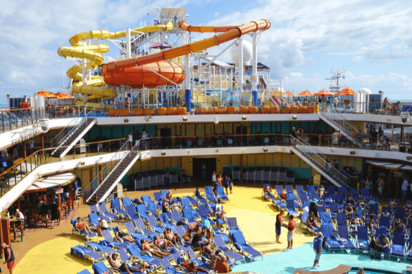 Carnival Breeze waterslides