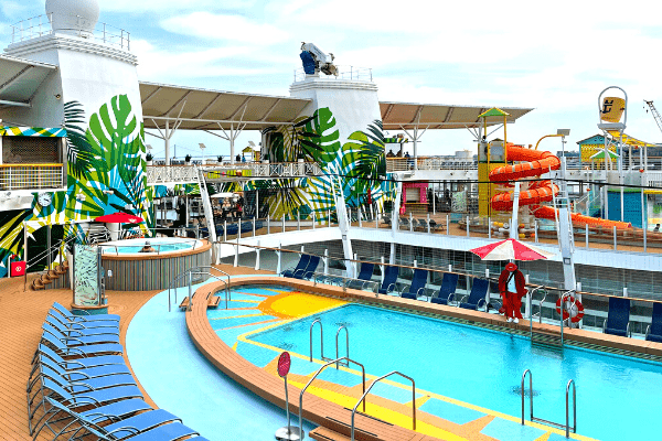 cruise ship lido deck and pool