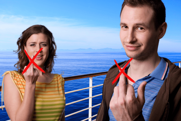 Rude cruise passengers 