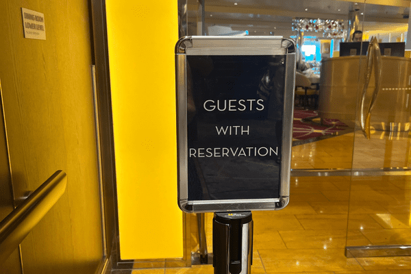 Cruise Dining Room Guests with reservations