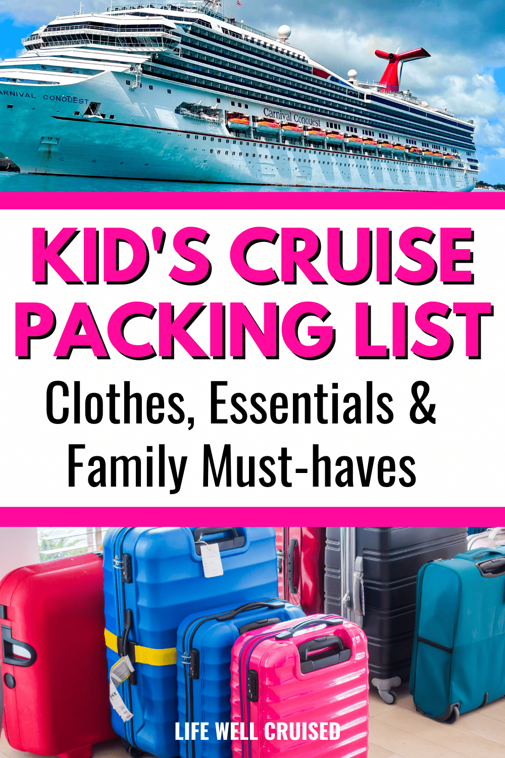 What to Pack for Kids on a Cruise: Kid's Cruise Packing List - Life ...