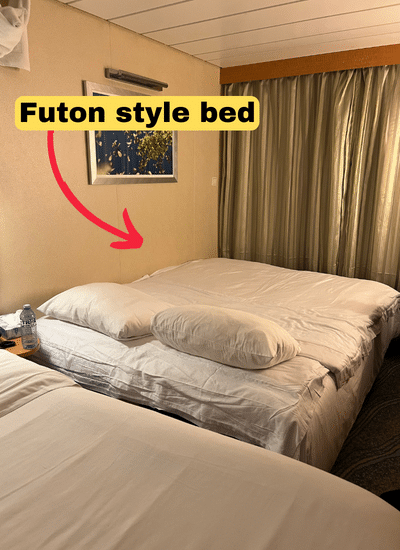 Futon-style-bed-cruise-ship-cabin