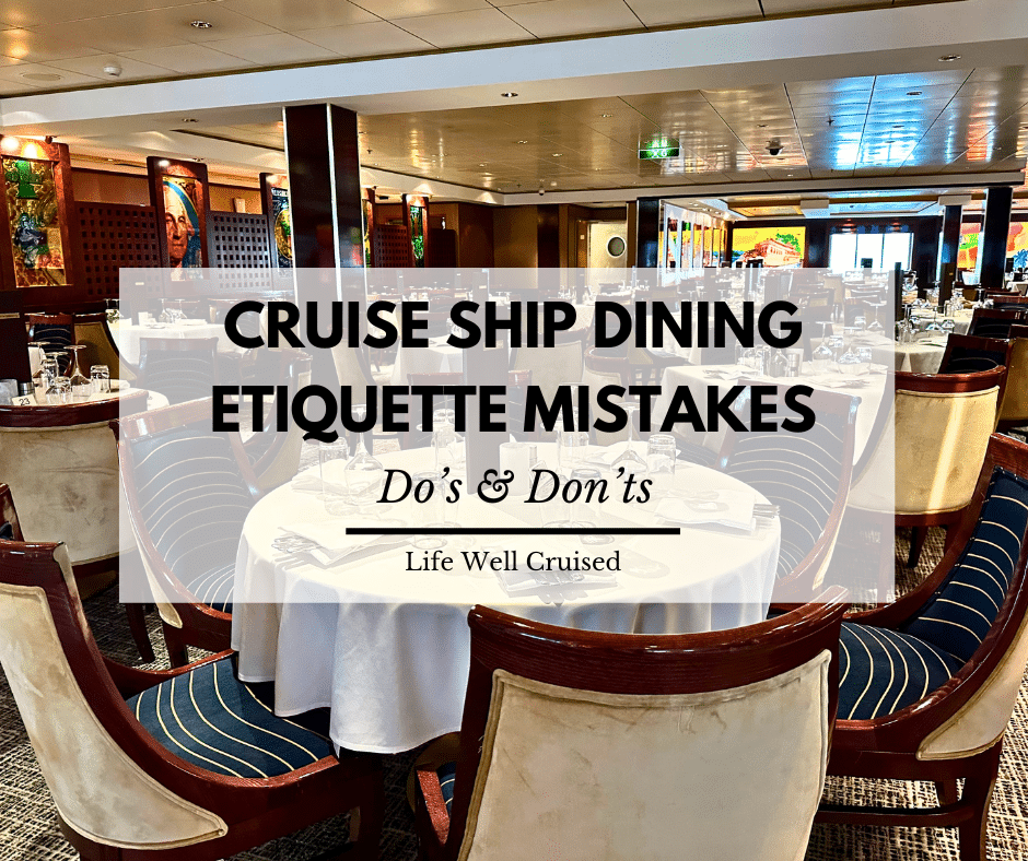 cruise dining etiquette