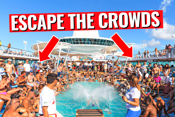 how to escape the crowds on a cruise
