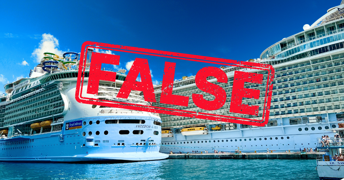 The cruise myth is false