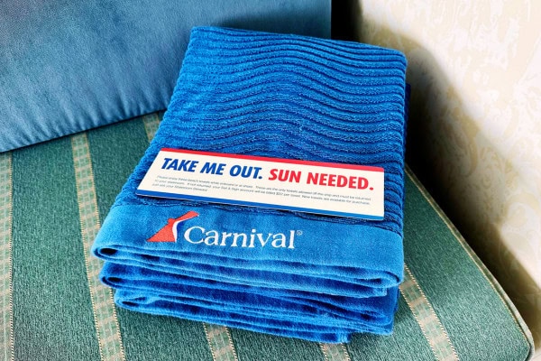 carnival cruise towels