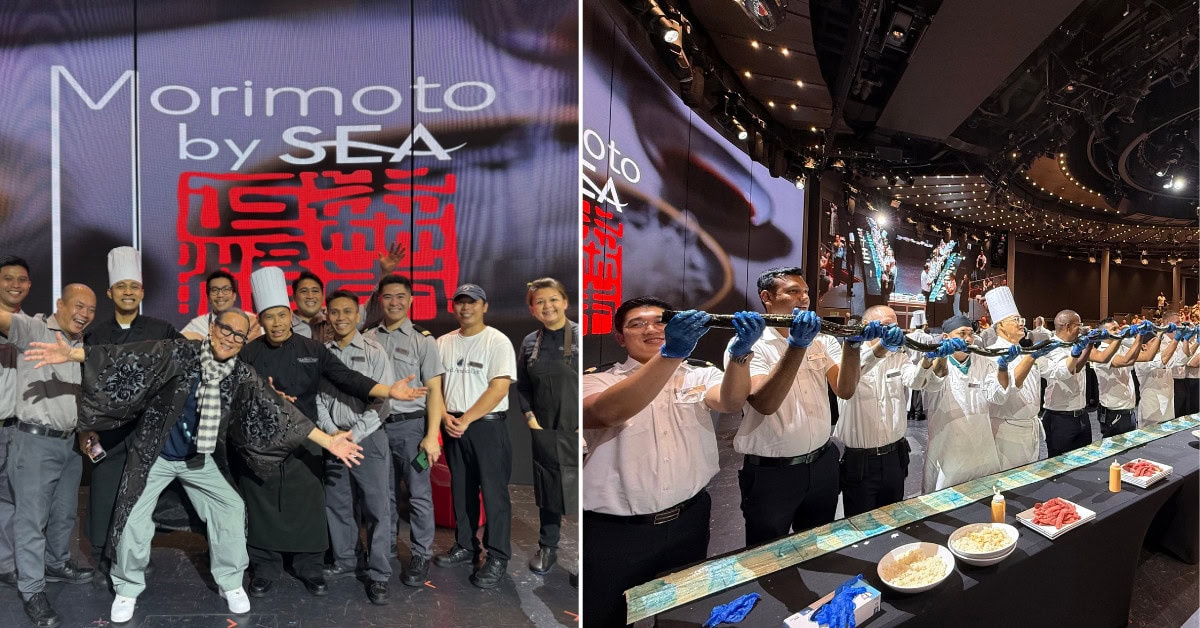 Holland America and Chef Morimoto Set Record with Longest Maki Roll at Sea