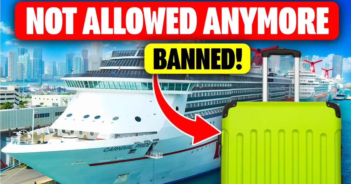 what not to pack in checked luggage for a cruise