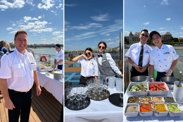 river cruise crew members