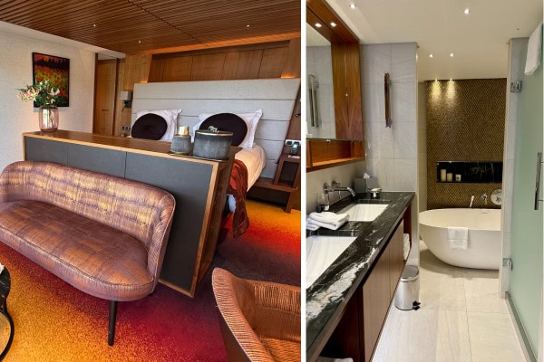 Ama Magna grand suite cabin & bathroom