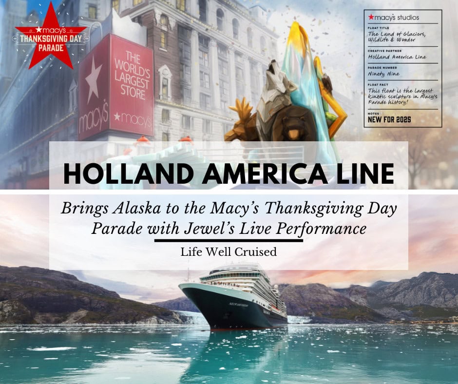 Jewel to Perform on Holland America Line’s Alaska-Themed Float in the Macy’s Thanksgiving Day Parade
