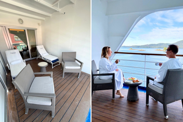 Oceania cruises Alaska Oceania Riviera cabin balcony