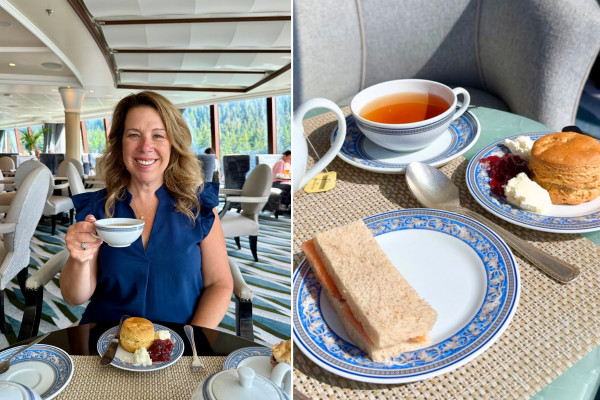 Oceania cruises Alaska Oceania Riviera afternoon tea